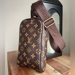 Brown Monogram Crossbody Bag